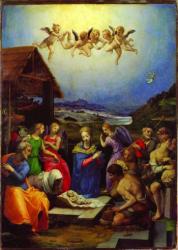Agnolo Bronzino: Pásztorok imádása. Budapest, Szépművészeti Múzeum